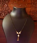 Twinkling Gold Plated Designer mangalsutra Necklace