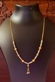 Twinkling Gold Plated Designer mangalsutra Necklace