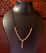 Twinkling Gold Plated Designer mangalsutra Necklace