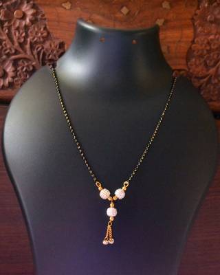 Twinkling Gold Plated Designer mangalsutra Necklace 1
