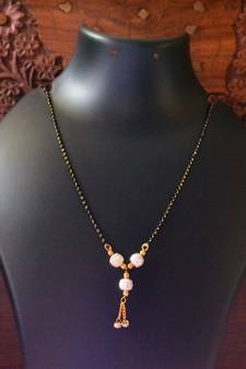 Twinkling Gold Plated Designer mangalsutra Necklace