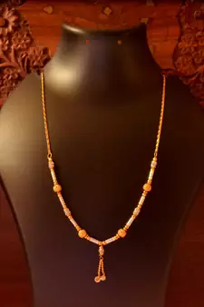 Twinkling Gold Plated Designer mangalsutra Necklace