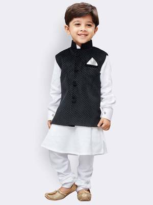 White plain pure cotton -suit 1
