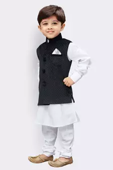 White plain pure cotton -suit