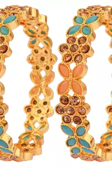 Multicolor bangles-and-bracelets