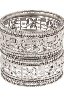 Silver bangles-and-bracelets