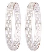 Silver cubic zirconia bangles-and-bracelets