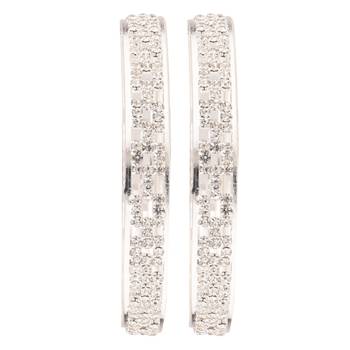 Silver cubic zirconia bangles-and-bracelets 2
