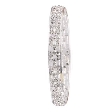 Silver cubic zirconia bangles-and-bracelets 4