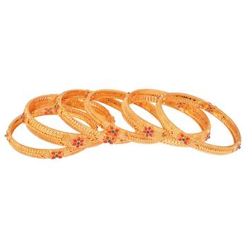 Gold ruby   bangles-and-bracelets 3