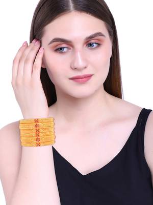 Gold ruby   bangles-and-bracelets 4