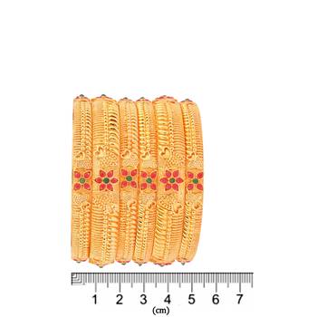 Gold ruby   bangles-and-bracelets 5