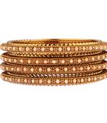 Gold cubic zirconia bangles-and-bracelets