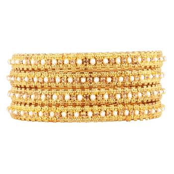 Gold cubic zirconia bangles-and-bracelets 1