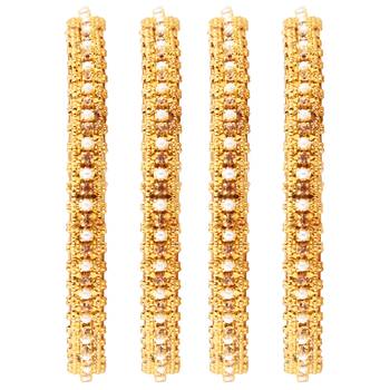 Gold cubic zirconia bangles-and-bracelets 2