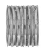 Silver bangles-and-bracelets