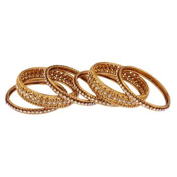 Gold cubic zirconia bangles-and-bracelets 3