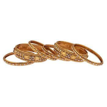 Gold cubic zirconia bangles-and-bracelets 3
