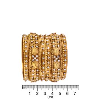 Gold cubic zirconia bangles-and-bracelets 4