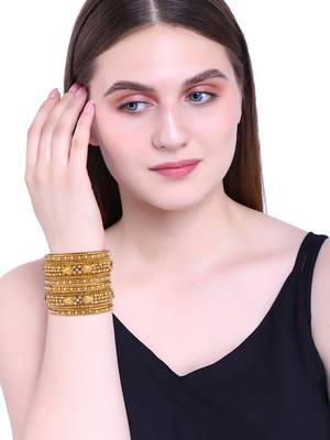 Gold cubic zirconia bangles-and-bracelets 5