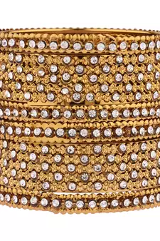 Gold cubic zirconia bangles-and-bracelets