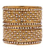 Gold cubic zirconia bangles-and-bracelets