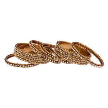 Gold cubic zirconia bangles-and-bracelets 3