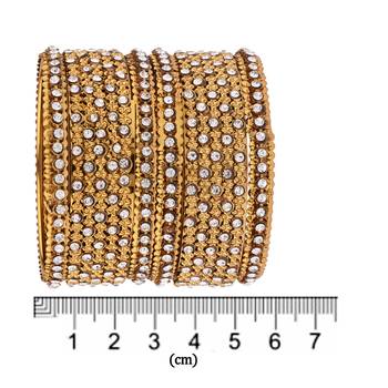 Gold cubic zirconia bangles-and-bracelets 5