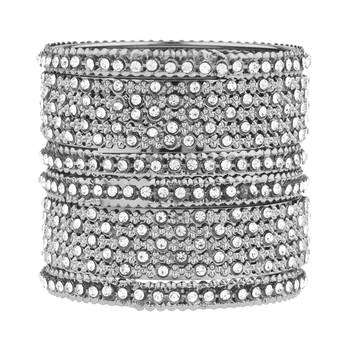Silver cubic zirconia bangles-and-bracelets 1