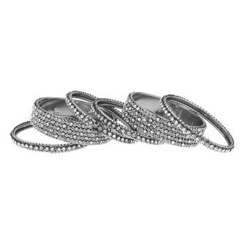 Silver cubic zirconia bangles-and-bracelets 3