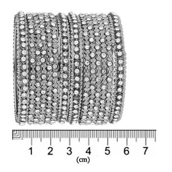 Silver cubic zirconia bangles-and-bracelets 5
