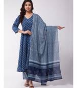 Indigo Striped Kurta Set