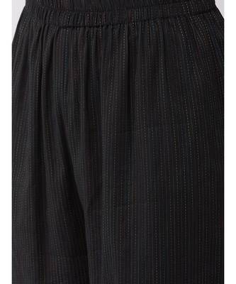 Black Kantha Halter Kurta Pant Set 7
