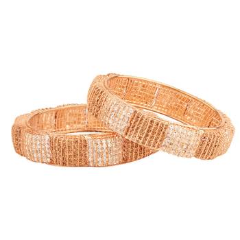 Gold cubic zirconia bangles-and-bracelets 2