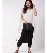 Off Wht Knth Tssl Top Blk Hrm St