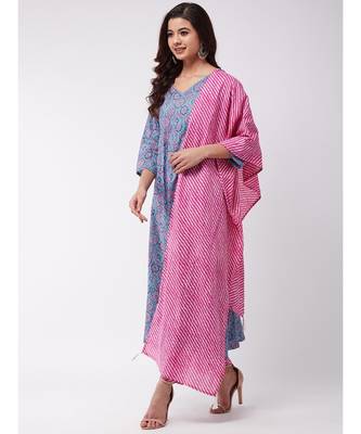 Aqua Pink Kurta Ethn Mtf Pant Set 3