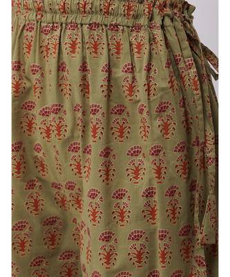 Maroon Gold Kurta Grn Shrara Set 7