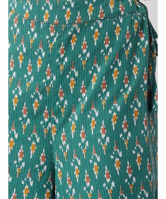 Red Kurta Green Patch Grn Kntha Plz Set 7