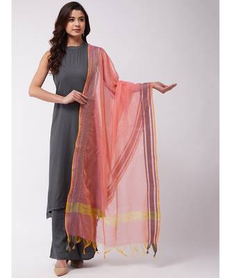 Grey Halter Kurta Palazzo Set 1