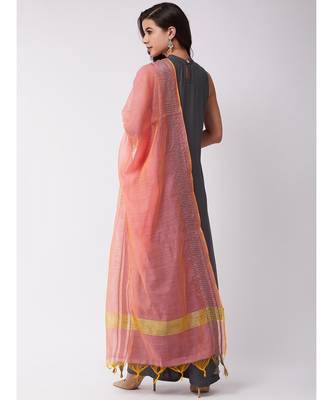 Grey Halter Kurta Palazzo Set 5
