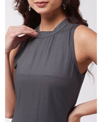 Grey Halter Kurta Palazzo Set 6