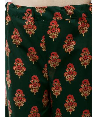 Red and Green Patola Kurta Set 7