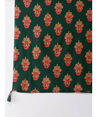 Red and Green Patola Kurta Set 8