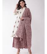 Muria Groovy and Grey Maroon Kurta Set