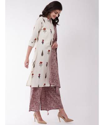 Muria Groovy and Grey Maroon Kurta Set 4