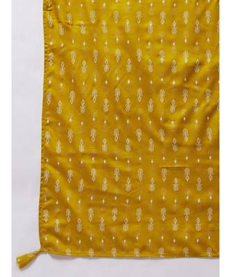 Maroon strappy kurta palazzo set with mustard wite dupatta 2