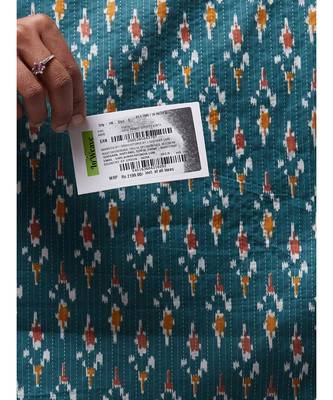 Orange strappy kurta plazzo set with green kantha dupatta 3