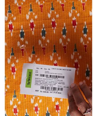 Red strappy kurta palazzo set with Mustard ikkat duptt 3