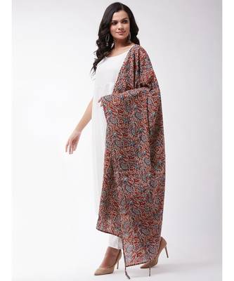 White strappy kurta palazzo set with kalamkari dupatta 8