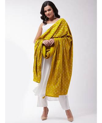 White strappy kurta palazzo set with mustard wite dupatta 1